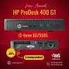 Desktop Mini PC HP ProDesk 400 G1 i3-4160T 8G/500G 3.10GHz + CHARGEUR