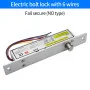 Serrure Électronique Sécurisé 12V Temporisation À Mortaise Électrique avec Rétroaction De Signal, 5/6 fils -WEB5005