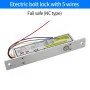 Serrure Électronique Sécurisé 12V Temporisation À Mortaise Électrique avec Rétroaction De Signal, 5/6 fils -WEB5005