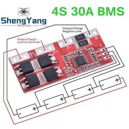 BMS 4S 30A Charger Li-ion Lithium Battery 18650 Protection Board