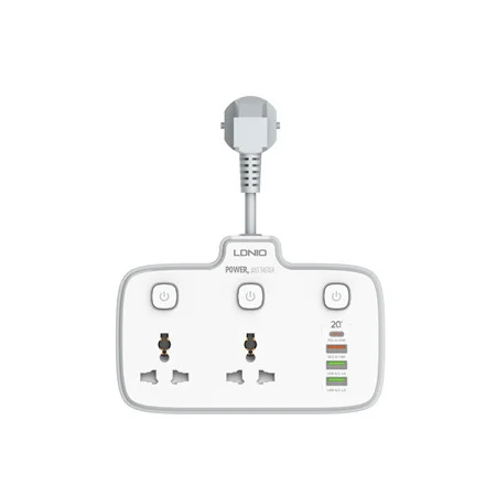 Multiprise LDNIO SC2413 avec 4 USB 20W et 2 prises électriques et veilleuse 2