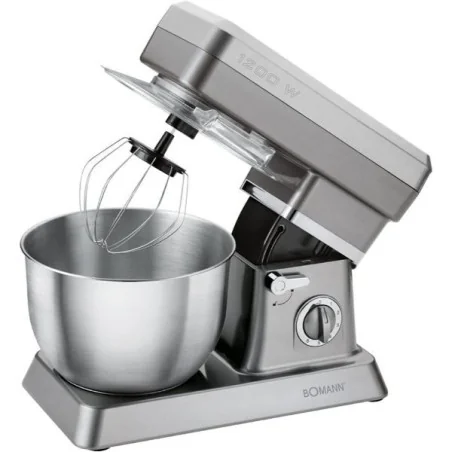 Bomann Robot Pétrin Multifonctions 6.3 L - 1200 W - Rouge et Gris 5