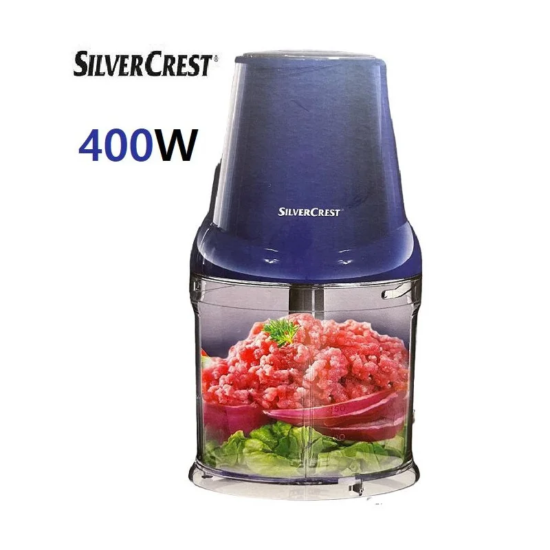 SilverCrest Mini Hachoir électrique40 0W Mc393-GS- Bleu