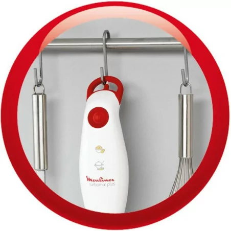 MOULINEX BRAS MIXEUR DD100141 - 350W - BLANC/ROUGE 2