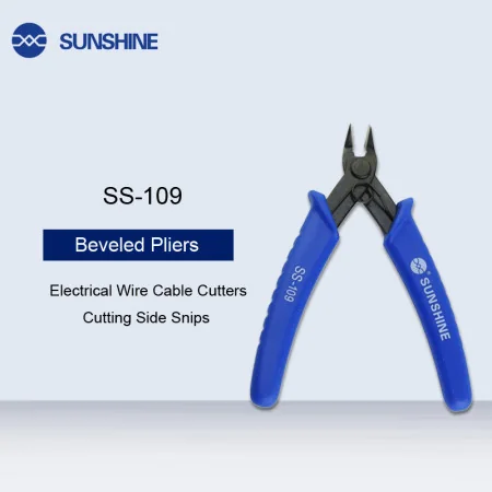Pince biseautée multifonctionnelle SS-109, pinces pointues, coupe-câble à fil électrique, cisailles latérales, pince affleurante