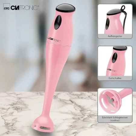 Clatronic Mélangeur À Main- Sm3577 - 180 Watts - Rose 4