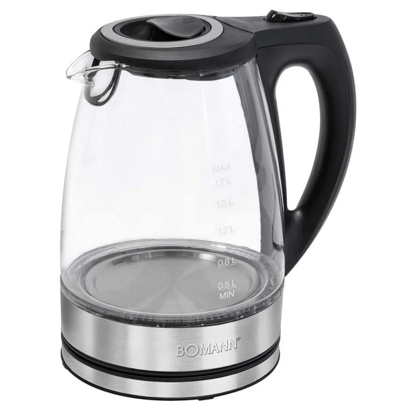BOUILLOIRE ÉLECTRIQUE EN VERRE BOMANN 1,7 L- 2200 W- WKS-6032-