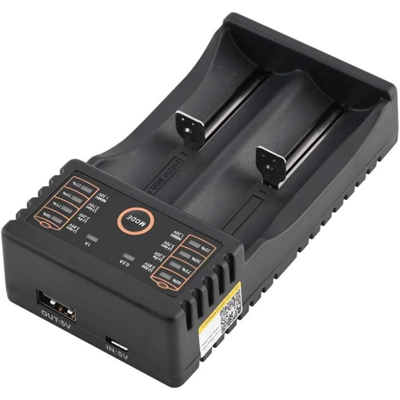Chargeur de batterie LiitoKala Lii-202 chargeur de batterie intelligent double emplacement