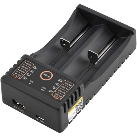 Chargeur de batterie LiitoKala Lii-202 chargeur de batterie intelligent double emplacement