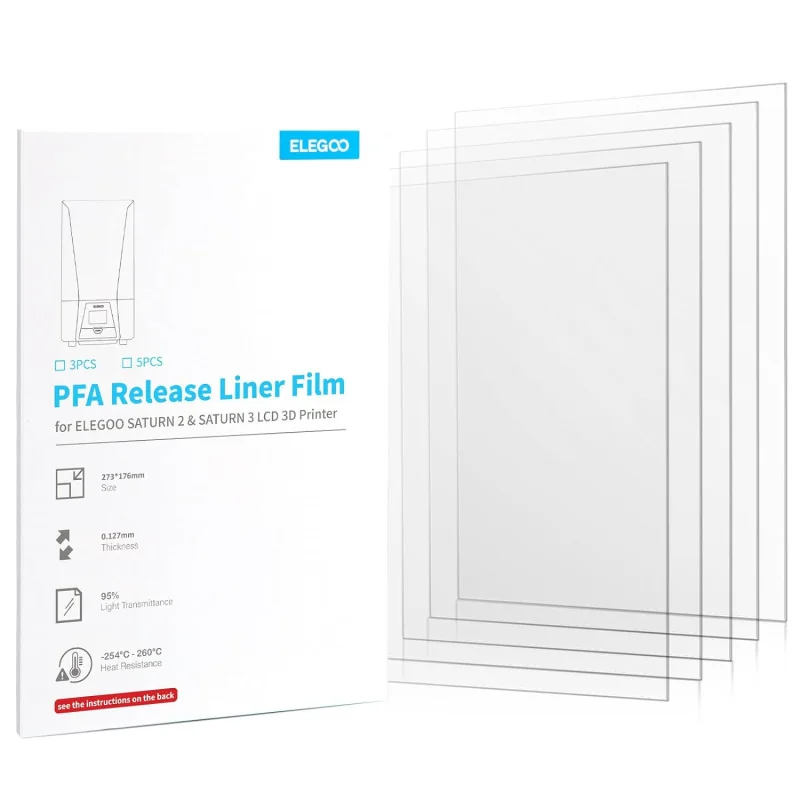 PFA film for ELEGOO Saturn 2 8K (5pcs/ pack)