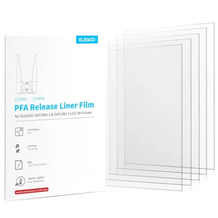 PFA film for ELEGOO Saturn 2 8K (5pcs/ pack)