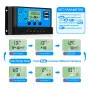 CONTRÔLEUR DE CHARGE SOLAIRE 30A 12-24V PWM AVEC SORTIE USB