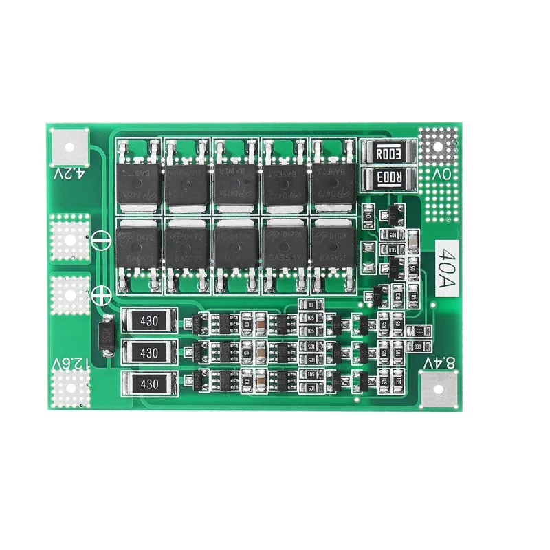 BMS 3S Charger Li-ion Lithium Battery 18650 Protection Board 40A/60A