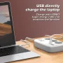 Multiprise LDNIO SE3436 - 3 Prises EU 3250W, 4 Ports USB, Station de Charge à Domicile