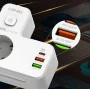 Multiprise LDNIO SE2337 - 2 Prises EU avec Adaptateur USB, 1 Port USB-C PD, et Lampe de Nuit LED