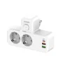 Multiprise LDNIO SE2337 - 2 Prises EU avec Adaptateur USB, 1 Port USB-C PD, et Lampe de Nuit LED