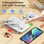 Multiprise LDNIO SE2435 - 4 Ports USB, 1 Port USB-C PD, 2 Ports Auto-ID, Prise EU avec Mise à la Terre, Protecteur de Surtension