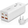 Multiprise LDNIO SC1418 - 1 Prise AC, 2 Ports USB, 2 Ports USB-C, 2500W, Protection Surtension (Blanc)