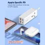 Multiprise LDNIO SC1418 - 1 Prise AC, 2 Ports USB, 2 Ports USB-C, 2500W, Protection Surtension (Blanc)
