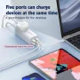 Multiprise LDNIO SC1418 - 1 Prise AC, 2 Ports USB, 2 Ports USB-C, 2500W, Protection Surtension (Blanc)
