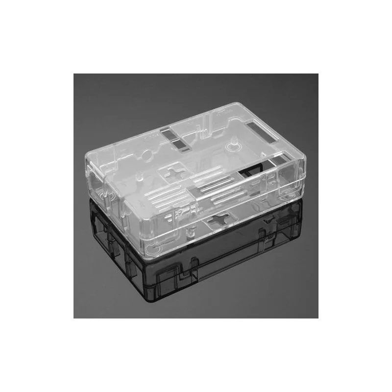 ABS Transparent Plastic Case with Logo for Raspberry Pi 4B