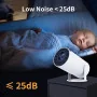 Projecteur "Datashow" Intelligent 4K Android Wifi – Mini LED Home Cinéma Écran 130” pour Téléphone, PC, HDMI USB
