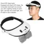 Loupe Frontale Puissante MG81000N avec 8 LED et Compartiment pour 3 Piles