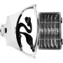 Loupe Frontale 9892B2 avec Lumière LED et Bandeau - Loupe à Tête Mains Libres avec 5 Lentilles 1.0X à 3.5X