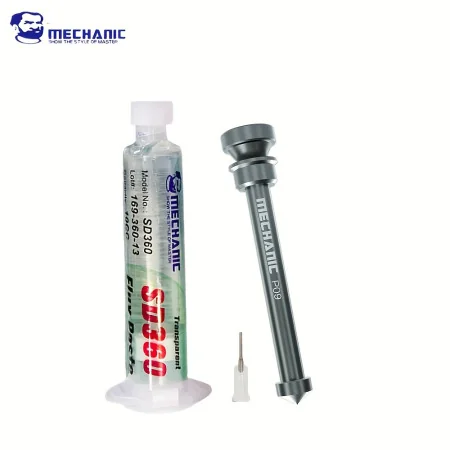 ETAIN Pâte à souder transparente sans nettoyage SD360 10CC +P09 PUSHER