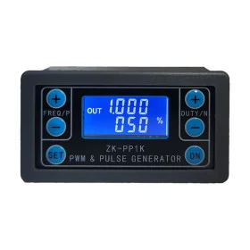 Générateur PWM ZK-PP1K, 1 canal, 1Hz-150KHz, impulsion et fréquence réglables, signal carré, écran LCD, compact et fiable