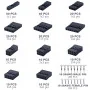 620pcs Dupont Connector 2.54mm Pitch 1 2 3 4 5 6 Pin Housing Connector Kit