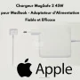 Chargeur MagSafe 2 45W pour MacBook - Adaptateur d'Alimentation Fiable et Efficace (T) CONNECTOR