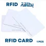 Carte d'Identification RFID 125MHz TK4100 PVC - Carte Blanche RFID Lecteur d'ID.