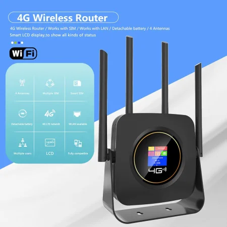 Modem Routeur 4G IEASUN avec Écran LCD - Antennes Puissantes, Connexion ...