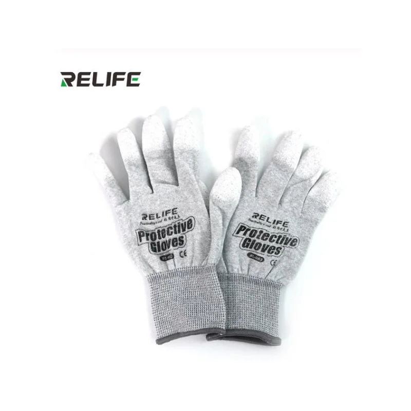 Gants Antistatiques RELIFE RL-063 - Protection ESD, Antidérapants, Enduits PU, Pour Réparation d'Ordinateurs et Téléphones