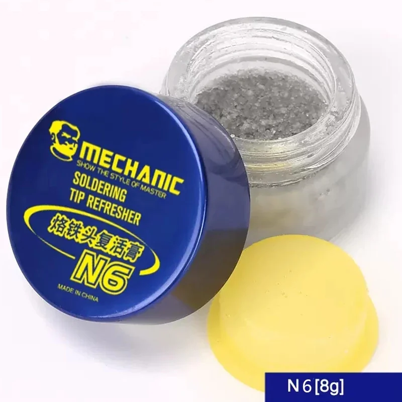 Nettoyant de Pointe de Fer à Souder MECHANIC N6 - Réservoir de Nettoyage Antioxydant, Dissipateur de Résidus, Sans Eau
