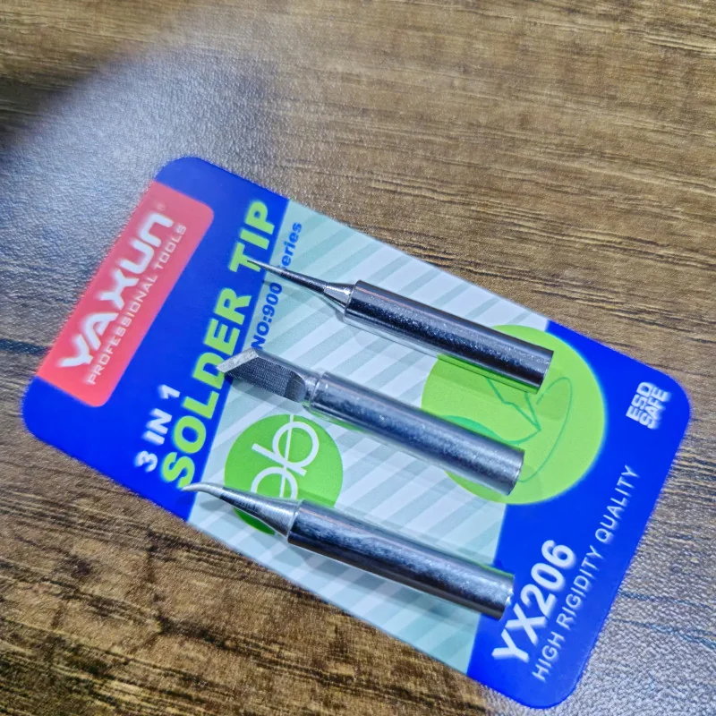 Lot de 3 Pannes de Soudure 3 en 1 Yaxun - Haute Qualité, ESD Safe, Modèle 900M