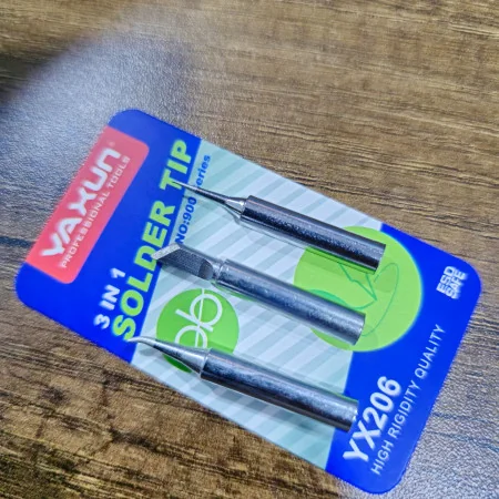 Lot de 3 Pannes de Soudure 3 en 1 Yaxun - Haute Qualité, ESD Safe, Modèle 900M
