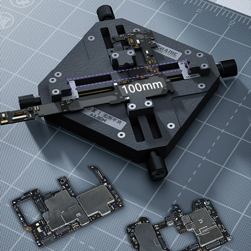Support de carte mère Alien X réglable pour iPhone Samsung Xiaomi Huawei OPPO VIcalculator, support PCB universel, mécanicien