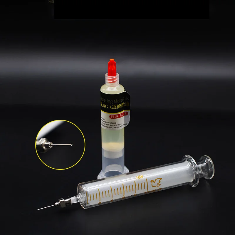 Flux BGA pour pâte à souder – B & R Tube à pression à aiguille de haute qualité 10cc crème en étain HT-553