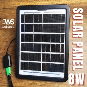 Panneau Solaire Portable 8W - Énergie Écologique pour Dispositifs Mobiles