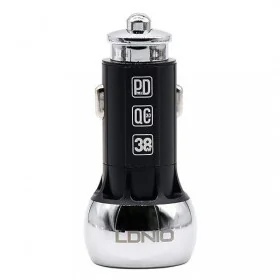 Chargeur Voiture Rapide LDNIO C1 - Power Delivery 38W avec Câble Type-C Inclus