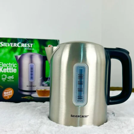 Bouilloire Électrique SilverCrest - Capacité 1L - Puissance 2200W - Design en Acier Inoxydable 2
