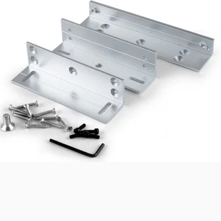 Support L en Aluminium pour serrure ventouse magnetique 180kg Haute Résistance