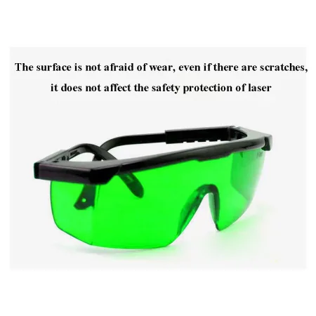 JTgugu Lunettes Protection Laser Vert - 2 Pièces | Pour Laser Rotatif/Multiligne | Verres PC | Réglage Bras 9.5-11.5cm
