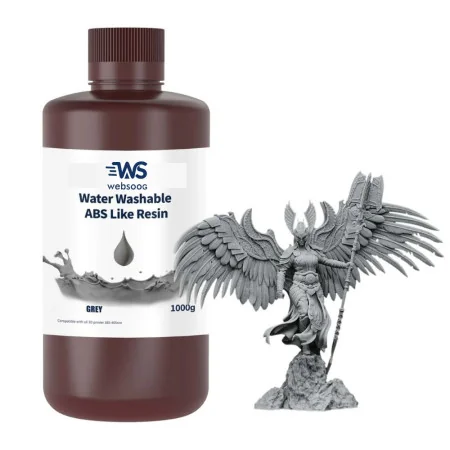 Water Washable ABS Like Resin 1000ml White/Black/Grey