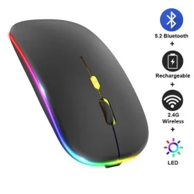 Souris Sans Fil Haute Performance HP W10 🔋 Batterie Rechargeable WIFI+ BLUETOOTH