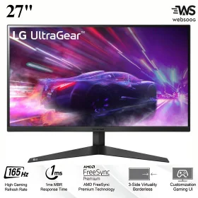 Écran Gaming LG 27GQ50F UltraGear Full HD - 27 Pouces, 165Hz, 1ms, AMD FreeSync, Design Élégant Noir