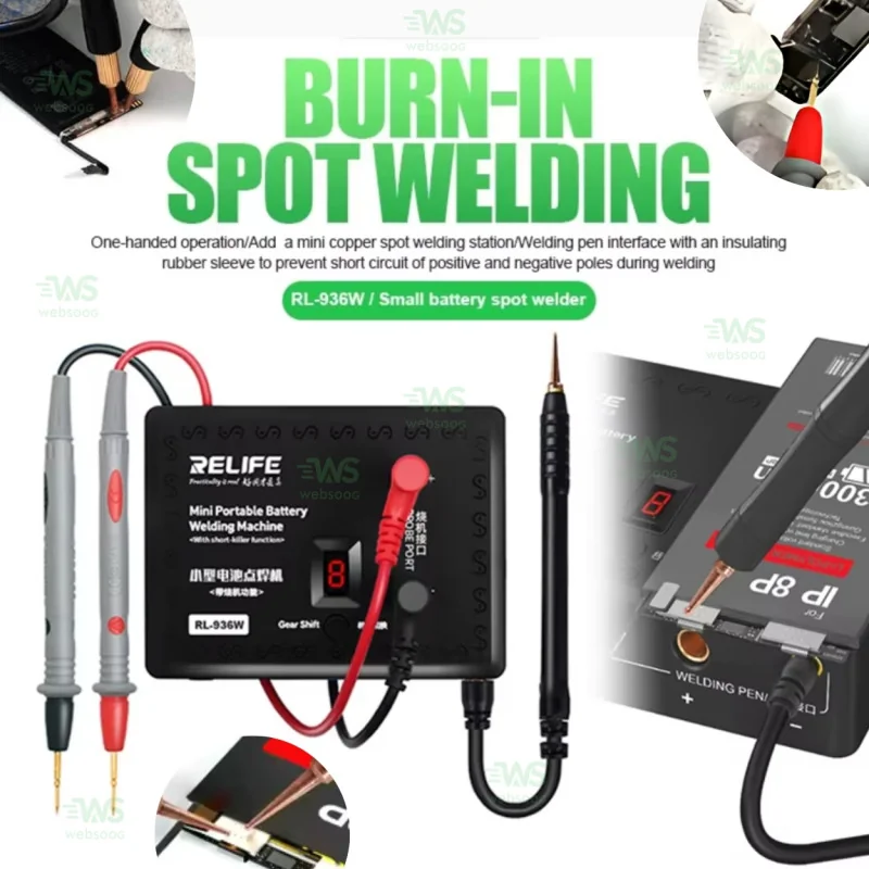 Soudeuse par Points Portable RL-936W Relife - 6 Niveaux, Contrôle Température, Power Bank 5000mAh
