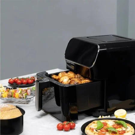 Friteuse Sans Huile SilverCrest Air Fryer 5.5L XL - Écran Tactile LED, 1700W - Modèle AF9214 Noir 2